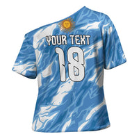 Custom Argentina Football Cross Shoulder Shirt Muchachos, Ahora Nos Volvimos a Ilusionar