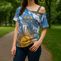Custom Argentina Football Cross Shoulder Shirt Muchachos, Ahora Nos Volvimos a Ilusionar