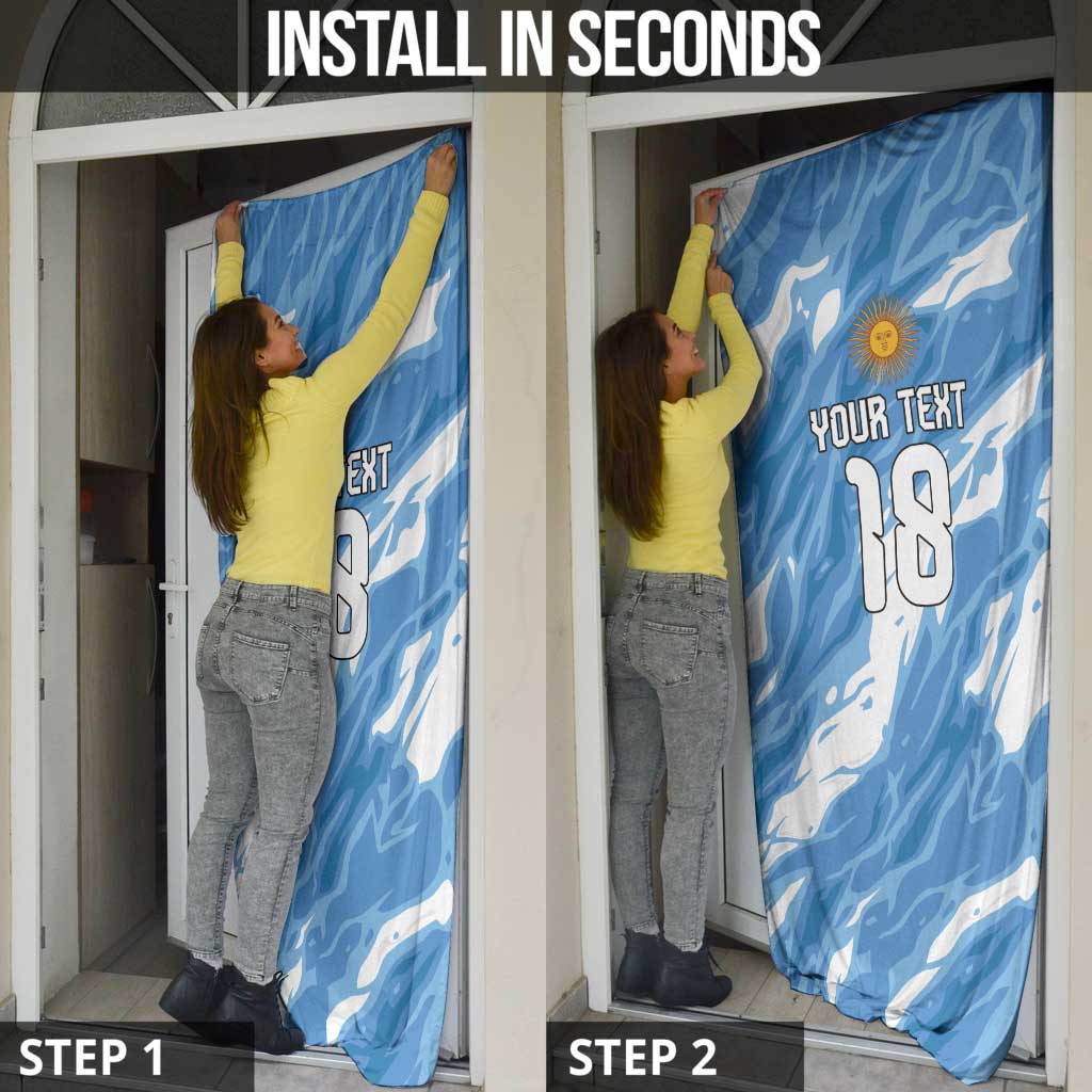 Custom Argentina Football Door Cover Muchachos, Ahora Nos Volvimos a Ilusionar