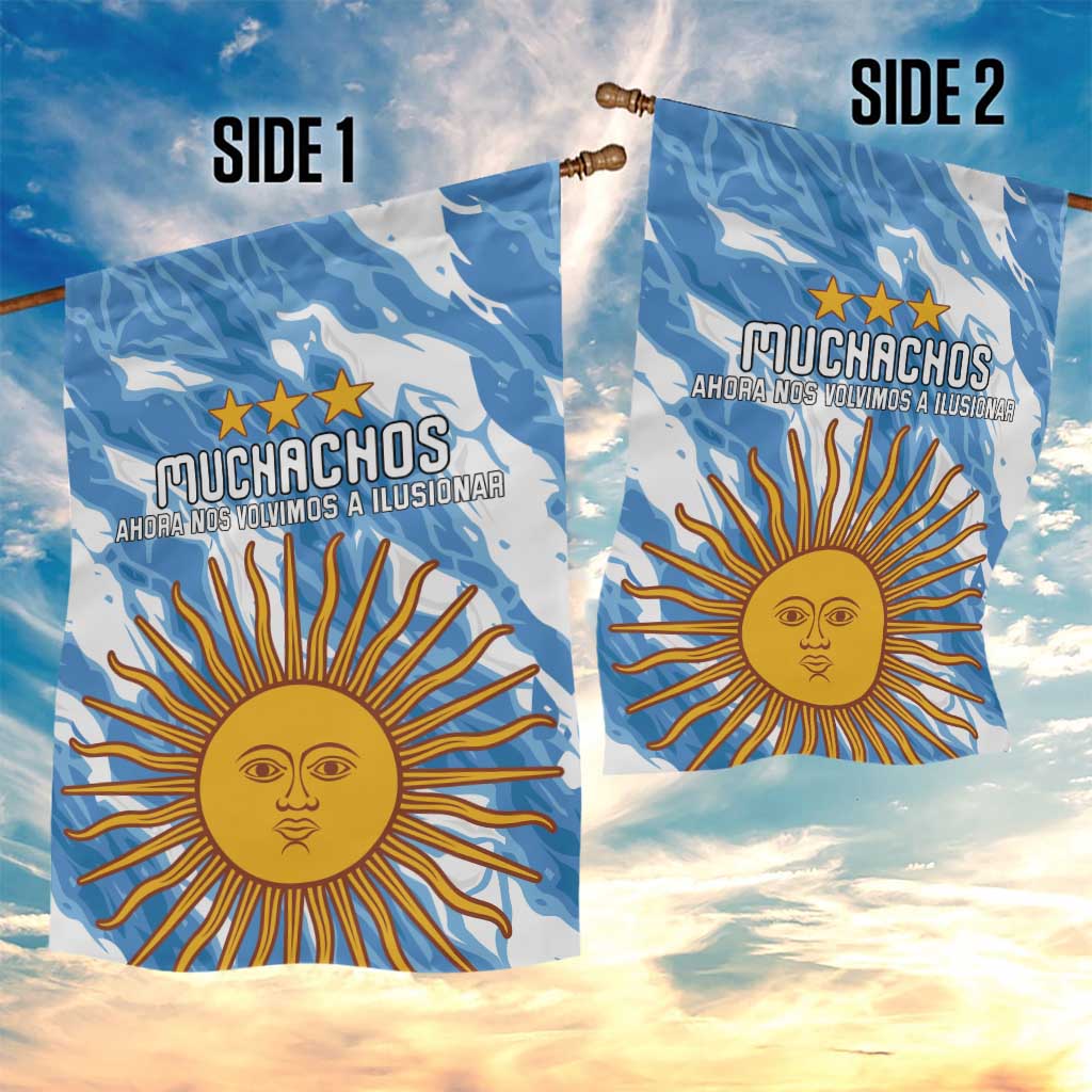 Argentina Football Garden Flag Muchachos, Ahora Nos Volvimos a Ilusionar