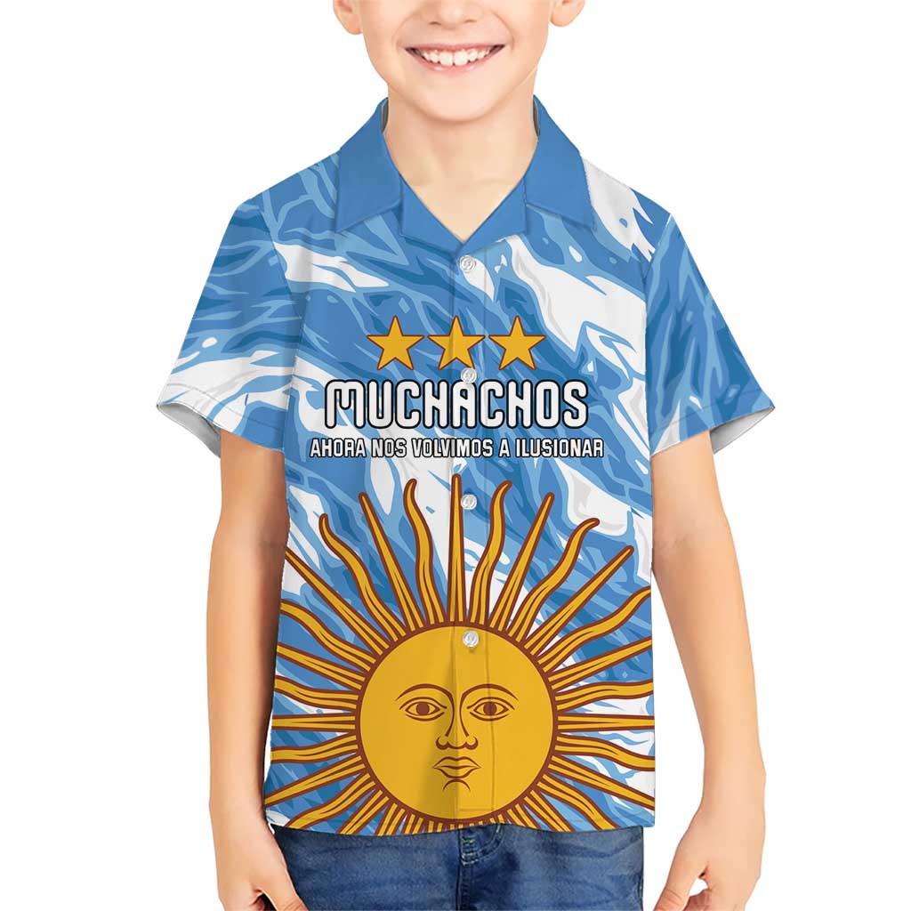 Custom Argentina Football Hawaiian Shirt Muchachos, Ahora Nos Volvimos a Ilusionar