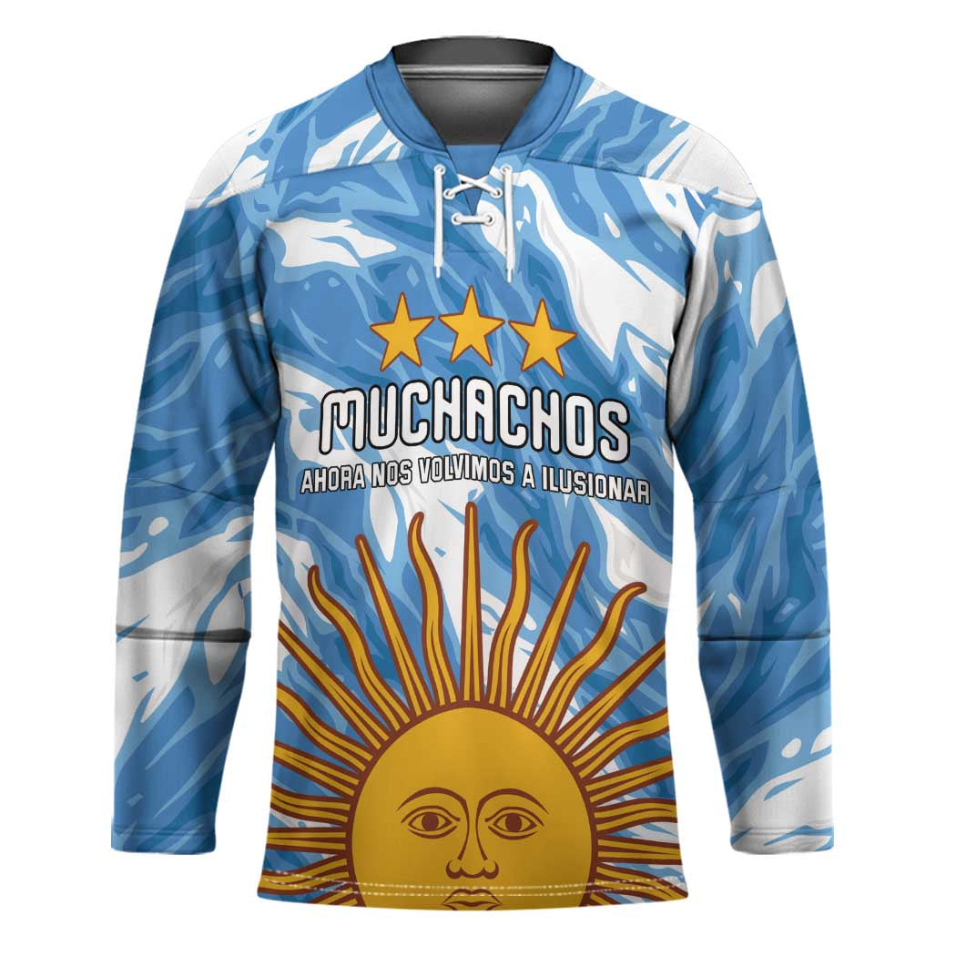 Custom Argentina Football Hockey Jersey Muchachos, Ahora Nos Volvimos a Ilusionar
