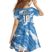 Custom Argentina Football Kid Short Sleeve Dress Muchachos, Ahora Nos Volvimos a Ilusionar