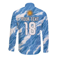 Custom Argentina Football Long Sleeve Button Shirt Muchachos, Ahora Nos Volvimos a Ilusionar
