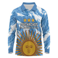 Custom Argentina Football Long Sleeve Polo Shirt Muchachos, Ahora Nos Volvimos a Ilusionar