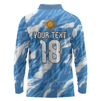 Custom Argentina Football Long Sleeve Polo Shirt Muchachos, Ahora Nos Volvimos a Ilusionar