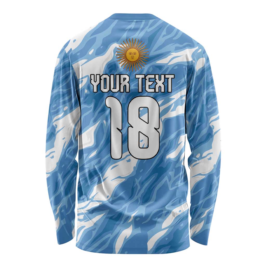 Custom Argentina Football Long Sleeve Shirt Muchachos, Ahora Nos Volvimos a Ilusionar