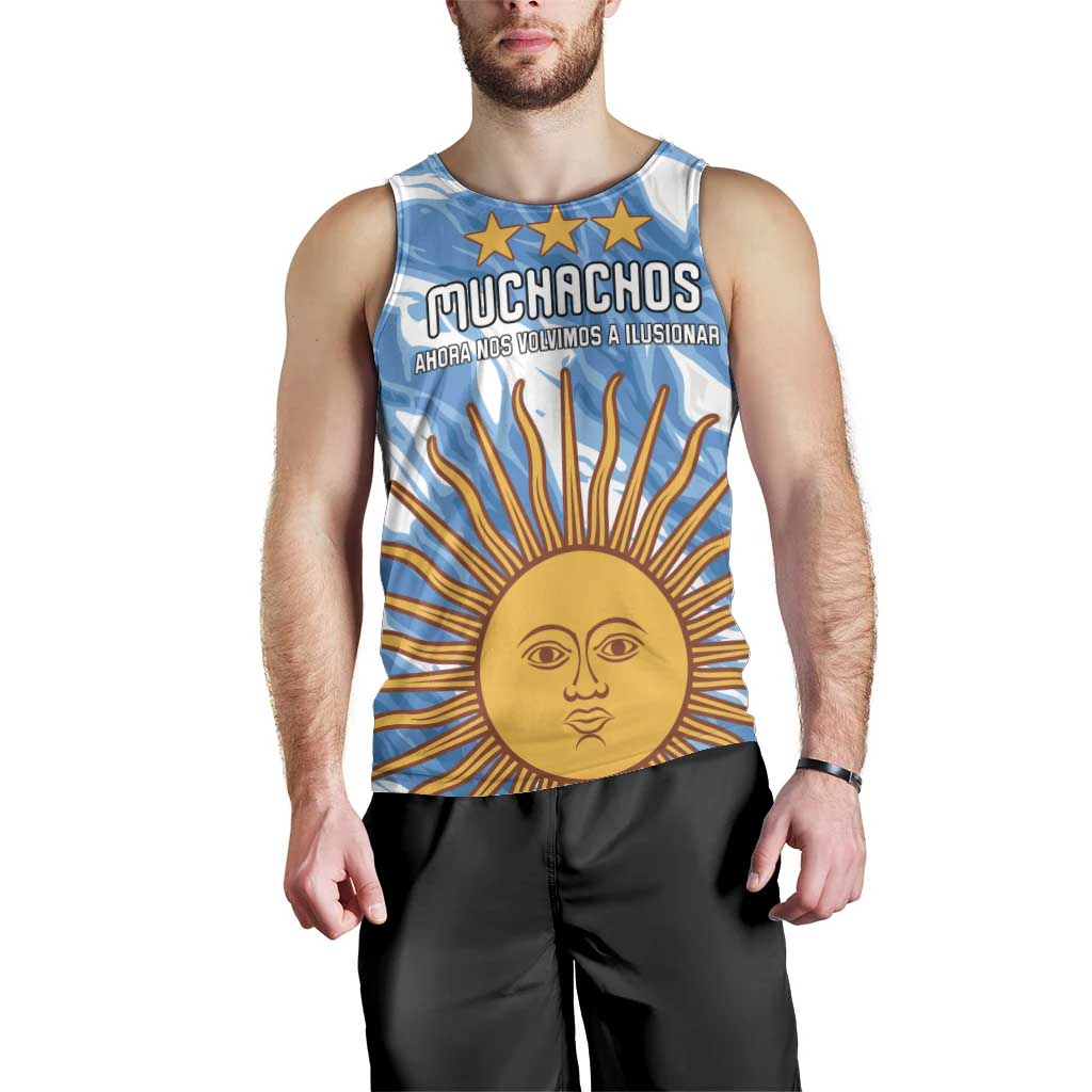 Custom Argentina Football Men Tank Top Muchachos, Ahora Nos Volvimos a Ilusionar