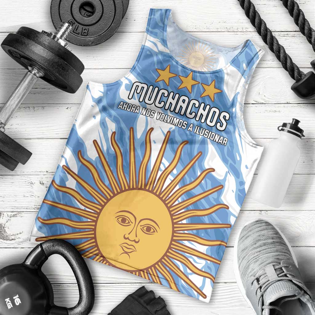 Custom Argentina Football Men Tank Top Muchachos, Ahora Nos Volvimos a Ilusionar
