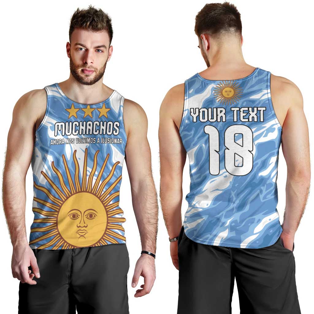 Custom Argentina Football Men Tank Top Muchachos, Ahora Nos Volvimos a Ilusionar