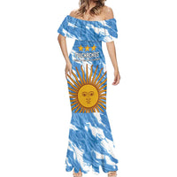 Custom Argentina Football Mermaid Dress Muchachos, Ahora Nos Volvimos a Ilusionar