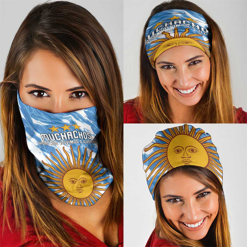 Argentina Football Neck Gaiter Muchachos, Ahora Nos Volvimos a Ilusionar