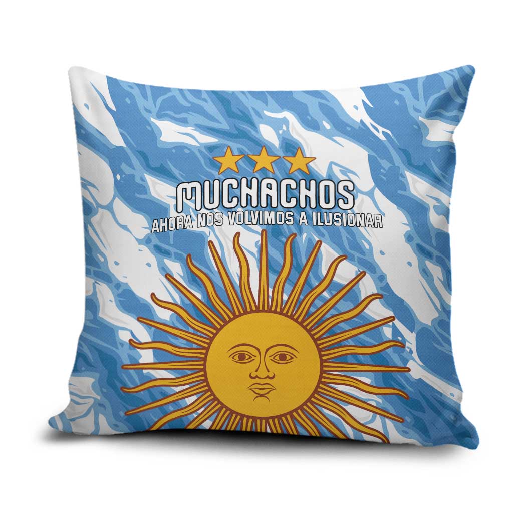 Argentina Football Pillow Cover Muchachos, Ahora Nos Volvimos a Ilusionar