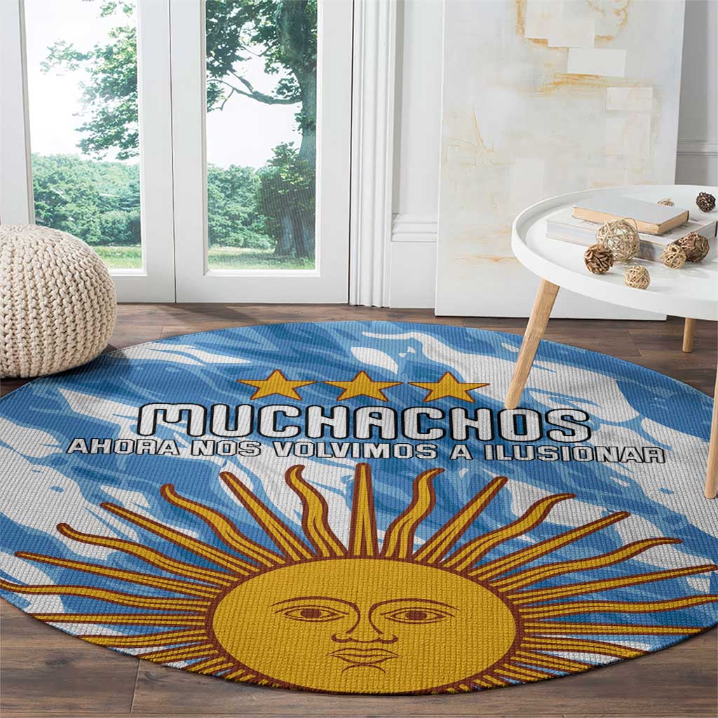 Argentina Football Round Carpet Muchachos, Ahora Nos Volvimos a Ilusionar