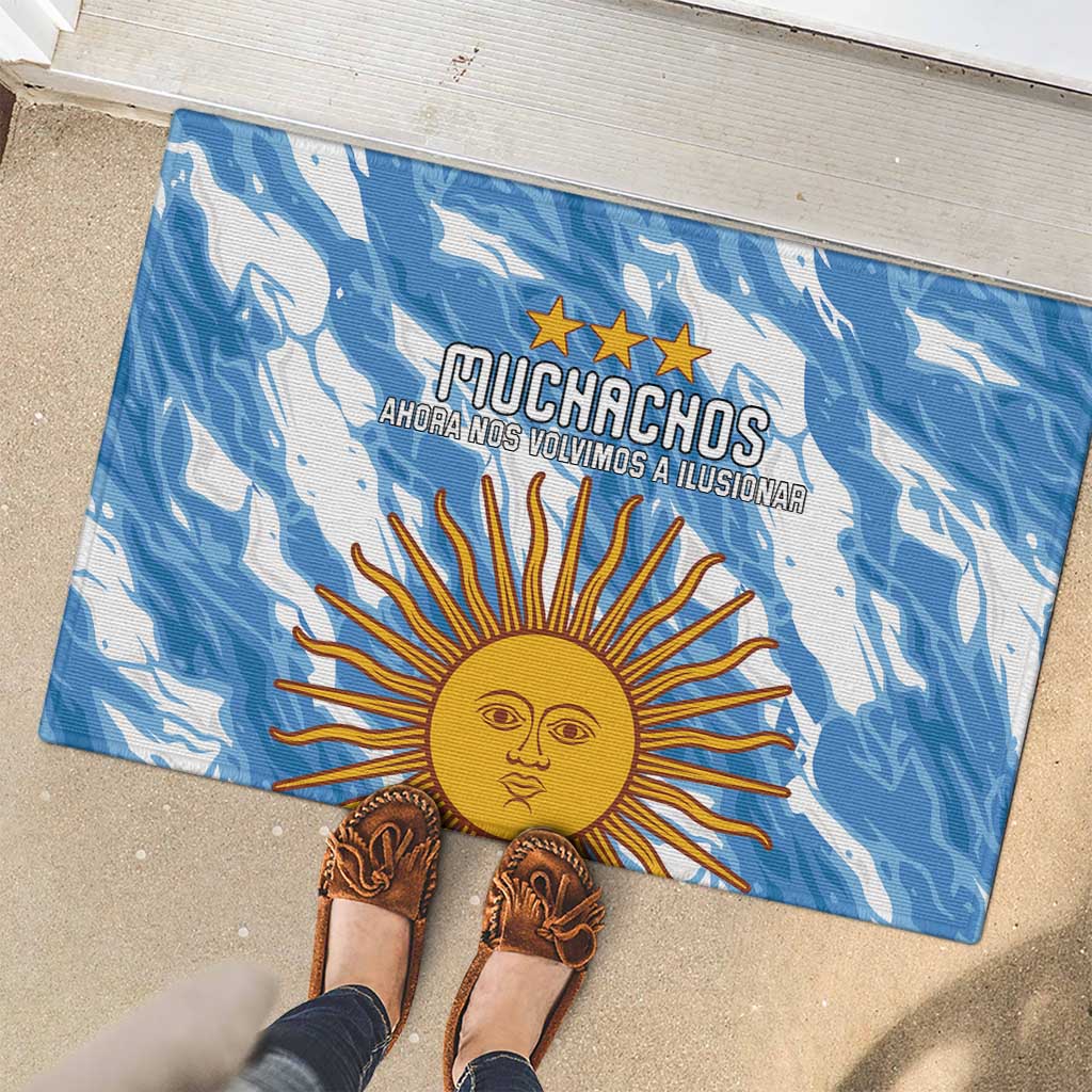 Argentina Football Rubber Doormat Muchachos, Ahora Nos Volvimos a Ilusionar