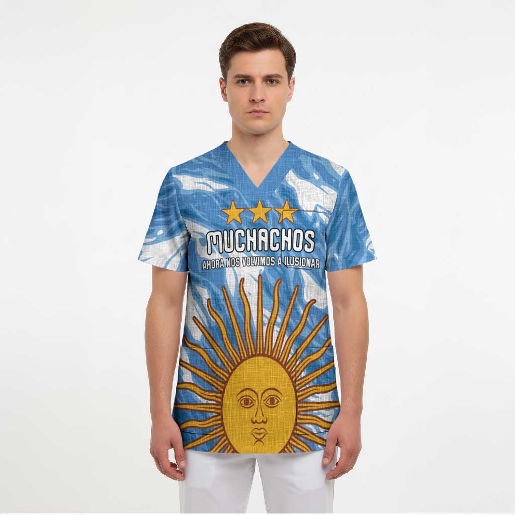 Custom Argentina Football Scrub Top Muchachos, Ahora Nos Volvimos a Ilusionar