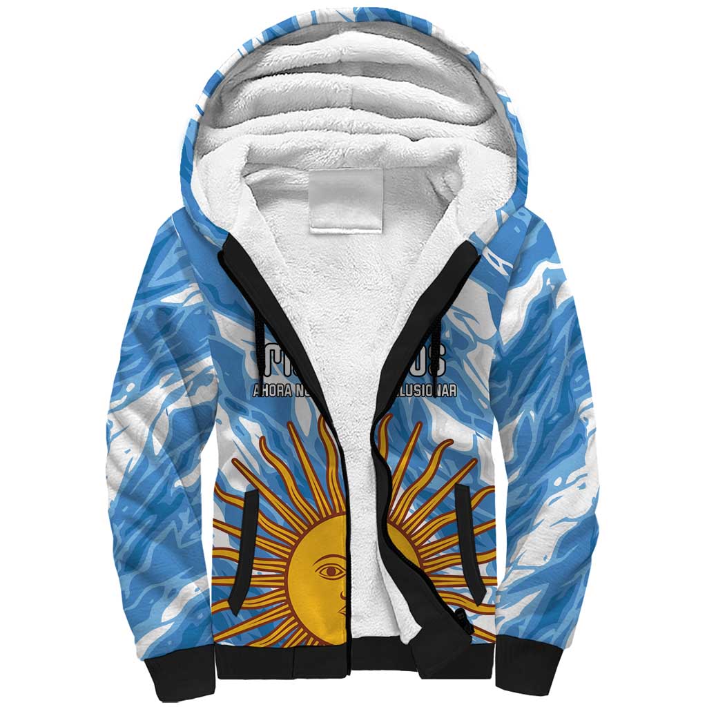Custom Argentina Football Sherpa Hoodie Muchachos, Ahora Nos Volvimos a Ilusionar