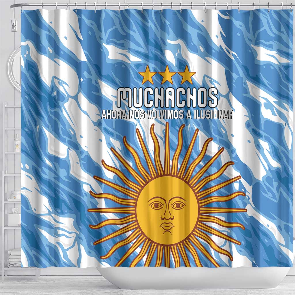 Argentina Football Shower Curtain Muchachos, Ahora Nos Volvimos a Ilusionar