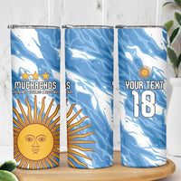 Custom Argentina Football Skinny Tumbler Muchachos, Ahora Nos Volvimos a Ilusionar