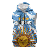 Custom Argentina Football Sleeveless Hoodie Muchachos, Ahora Nos Volvimos a Ilusionar