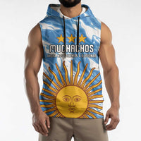 Custom Argentina Football Sleeveless Hoodie Muchachos, Ahora Nos Volvimos a Ilusionar