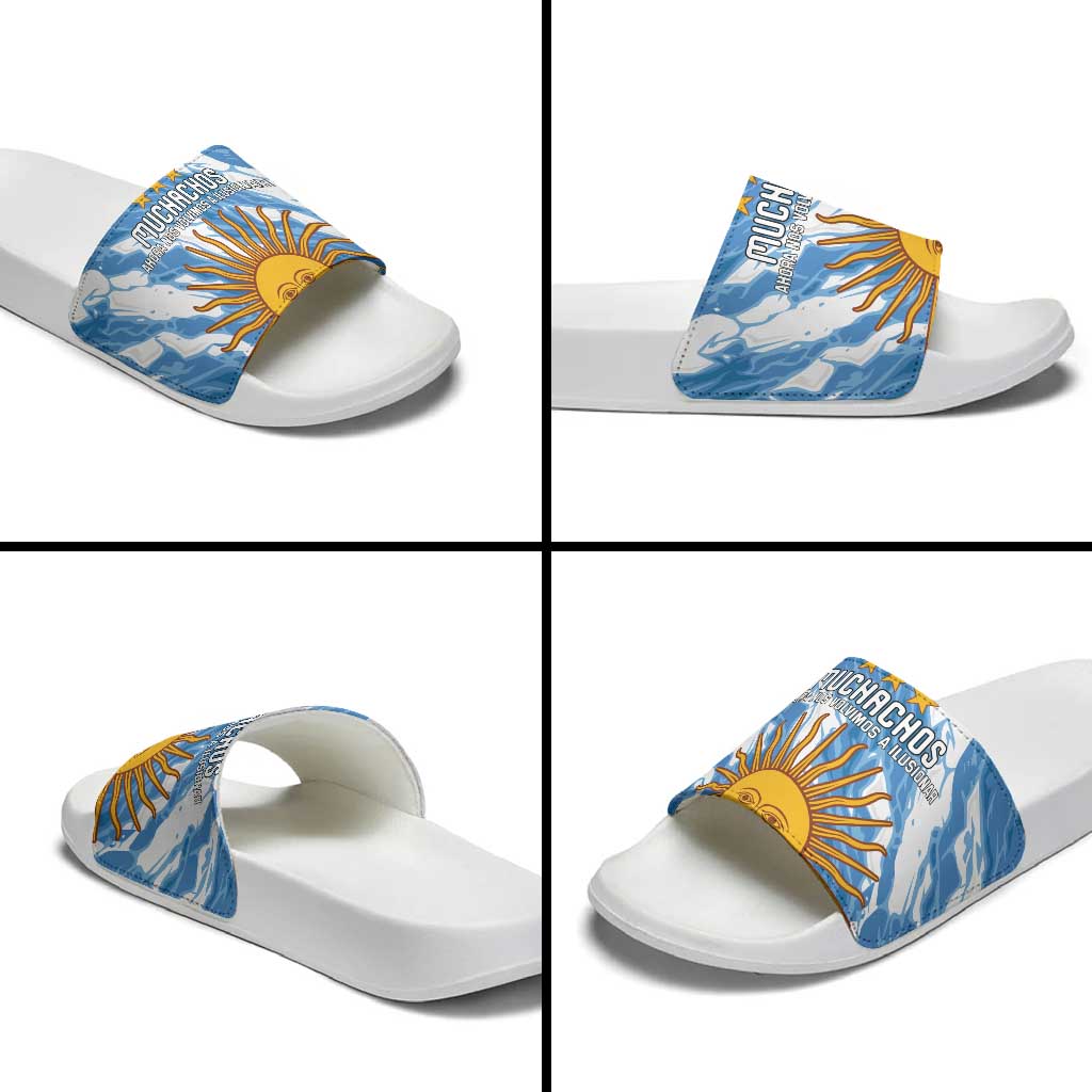Argentina Football Slide Sandals Muchachos, Ahora Nos Volvimos a Ilusionar