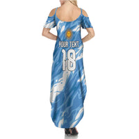 Custom Argentina Football Summer Maxi Dress Muchachos, Ahora Nos Volvimos a Ilusionar