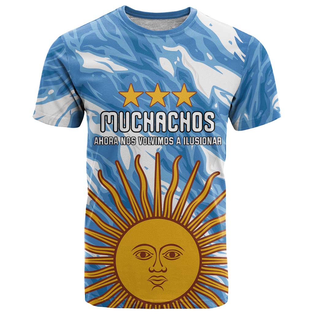Custom Argentina Football T Shirt Muchachos, Ahora Nos Volvimos a Ilusionar