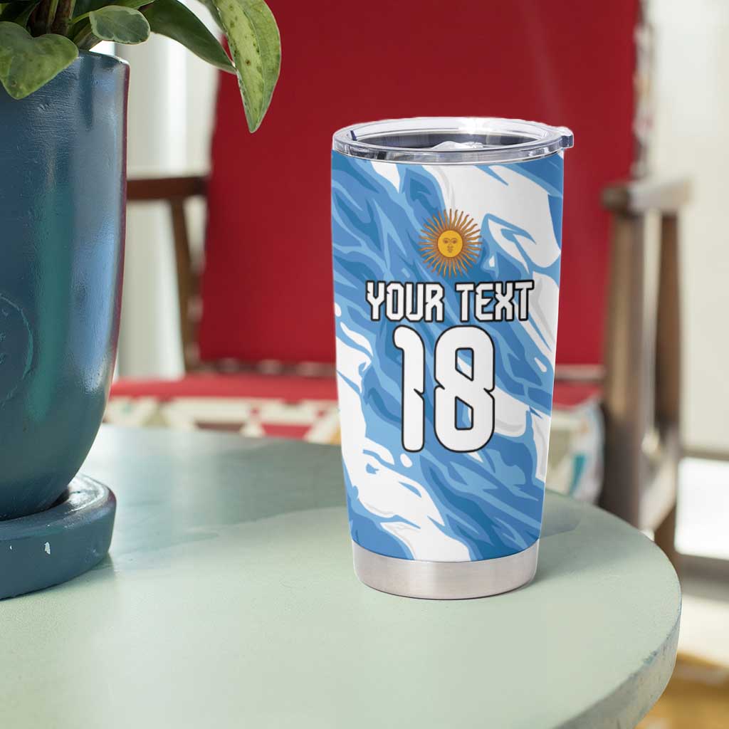 Custom Argentina Football Tumbler Cup Muchachos, Ahora Nos Volvimos a Ilusionar