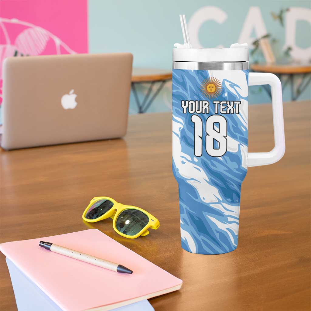 Custom Argentina Football Tumbler With Handle Muchachos, Ahora Nos Volvimos a Ilusionar