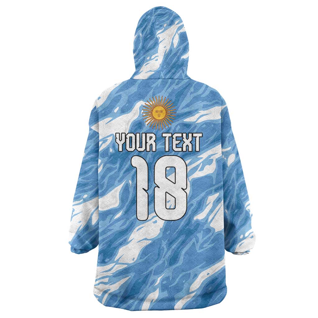 Custom Argentina Football Wearable Blanket Hoodie Muchachos, Ahora Nos Volvimos a Ilusionar