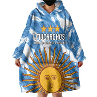 Custom Argentina Football Wearable Blanket Hoodie Muchachos, Ahora Nos Volvimos a Ilusionar