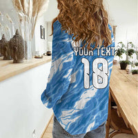 Custom Argentina Football Women Casual Shirt Muchachos, Ahora Nos Volvimos a Ilusionar