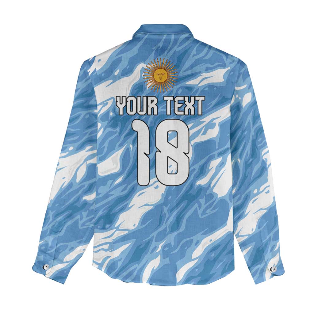Custom Argentina Football Women Casual Shirt Muchachos, Ahora Nos Volvimos a Ilusionar