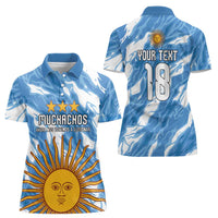 Custom Argentina Football Women Polo Shirt Muchachos, Ahora Nos Volvimos a Ilusionar