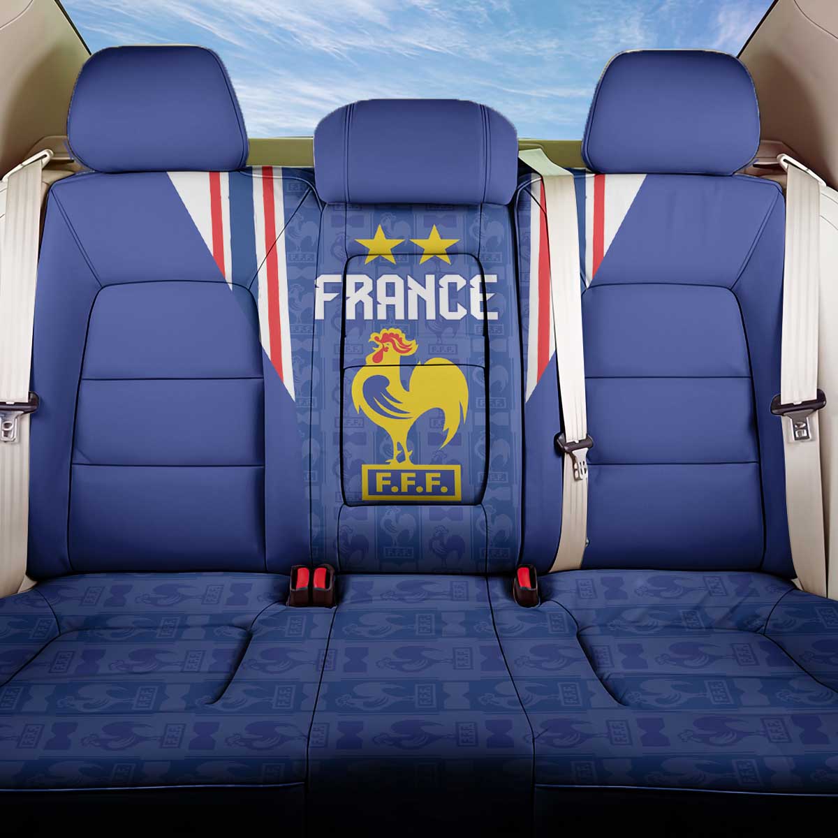 France Football Back Car Seat Cover Les Bleus Glory Road to 2026