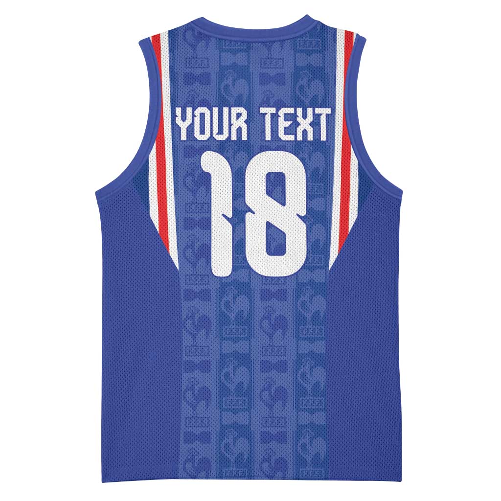 Custom France Football Basketball Jersey Les Bleus Glory Road to 2026