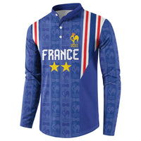 Custom France Football Button Sweatshirt Les Bleus Glory Road to 2026