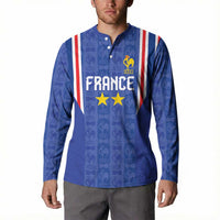 Custom France Football Button Sweatshirt Les Bleus Glory Road to 2026