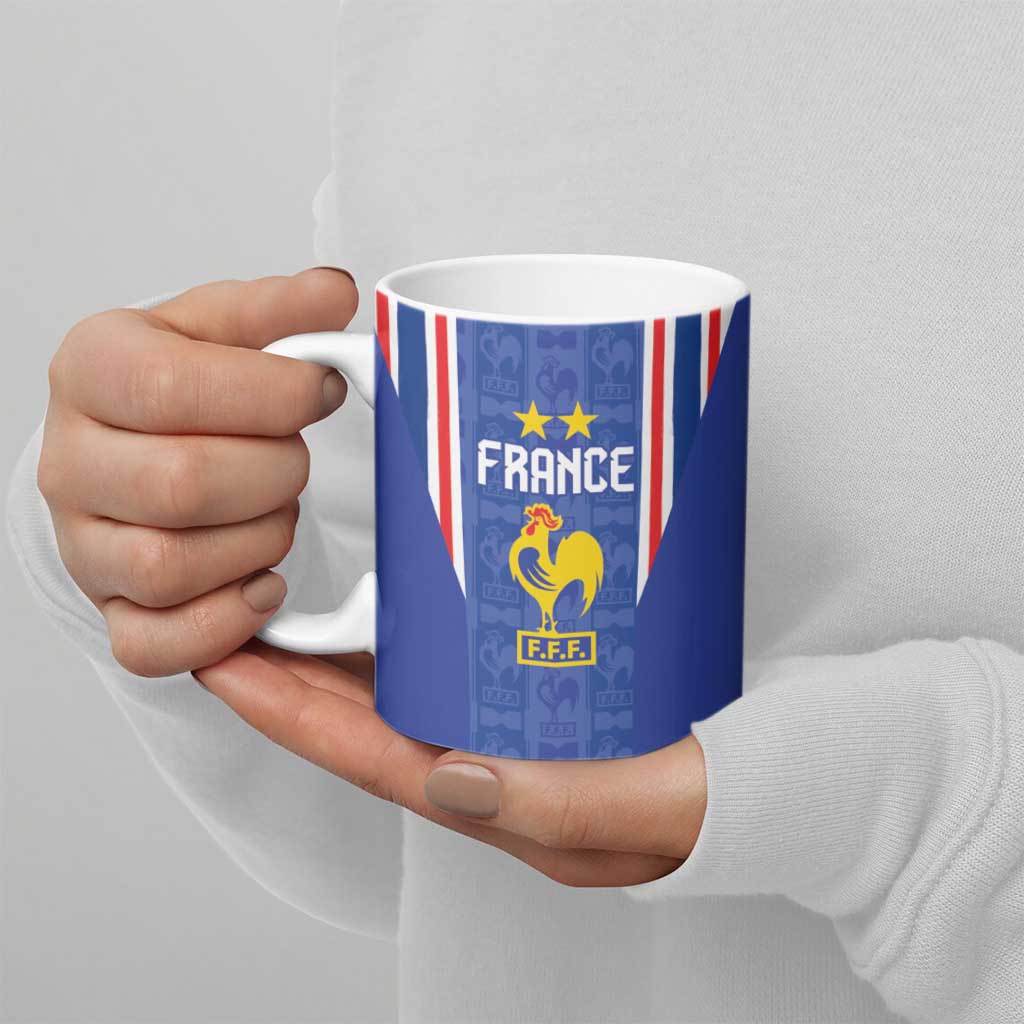 Custom France Football Ceramic Mug Les Bleus Glory Road to 2026