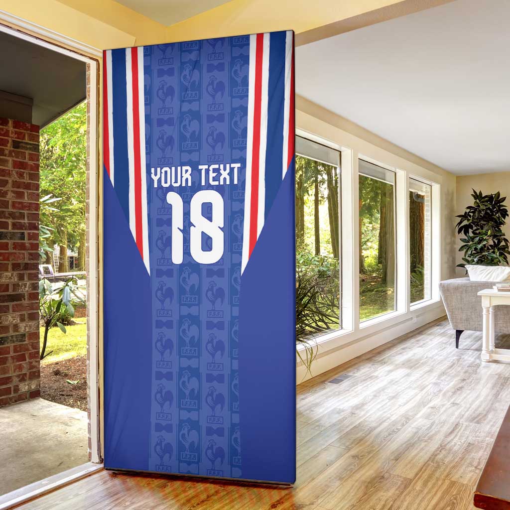 Custom France Football Door Cover Les Bleus Glory Road to 2026