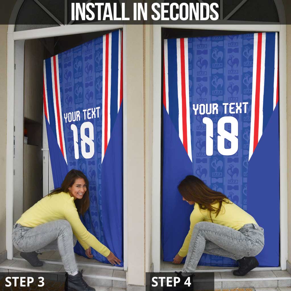 Custom France Football Door Cover Les Bleus Glory Road to 2026