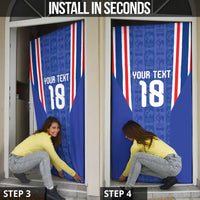 Custom France Football Door Cover Les Bleus Glory Road to 2026