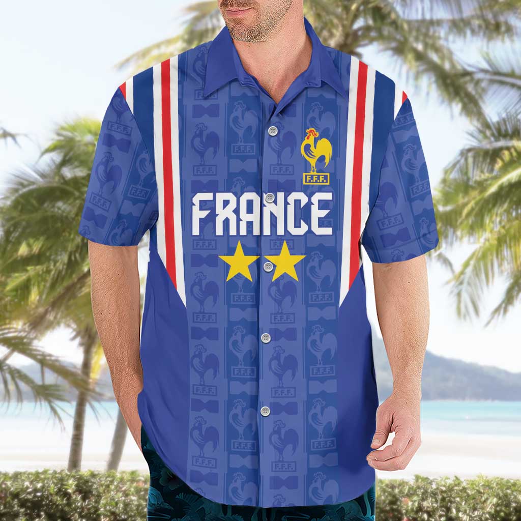 Custom France Football Hawaiian Shirt Les Bleus Glory Road to 2026