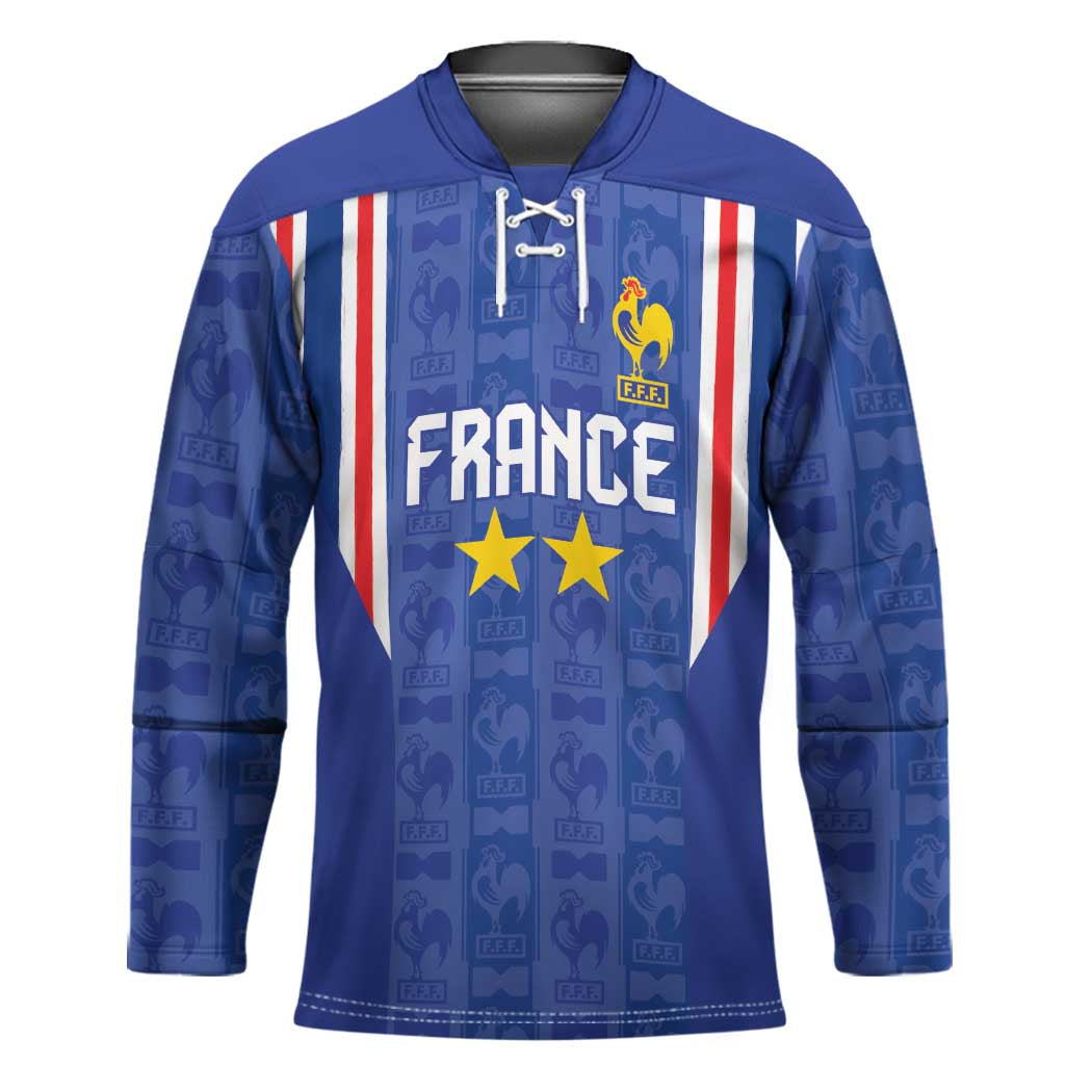 Custom France Football Hockey Jersey Les Bleus Glory Road to 2026
