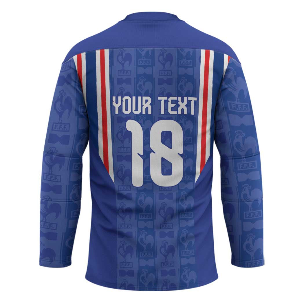 Custom France Football Hockey Jersey Les Bleus Glory Road to 2026