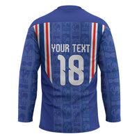 Custom France Football Hockey Jersey Les Bleus Glory Road to 2026