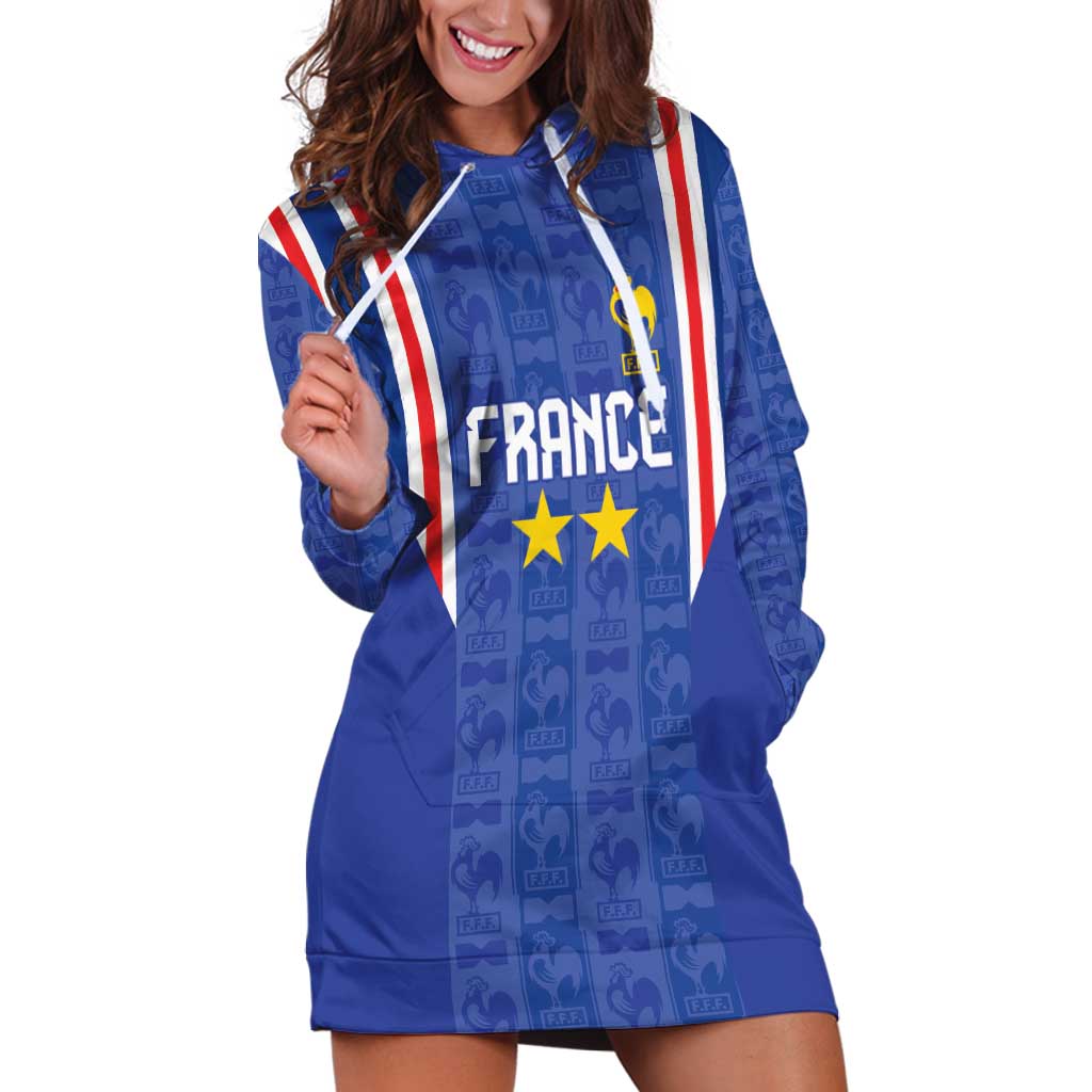 Custom France Football Hoodie Dress Les Bleus Glory Road to 2026