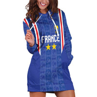 Custom France Football Hoodie Dress Les Bleus Glory Road to 2026