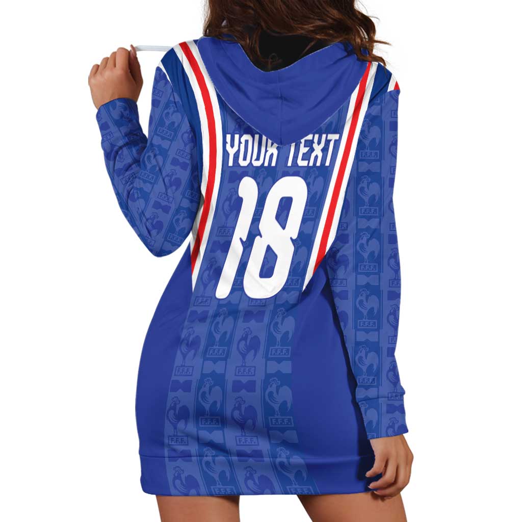 Custom France Football Hoodie Dress Les Bleus Glory Road to 2026